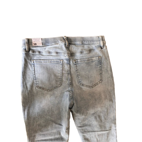 LANE BRYANT  PULL-ON ANKLE HIGH-RISE JEGGINGS Leggings CROP JEANS~Size 18 #D‎ - Picture 3 of 7